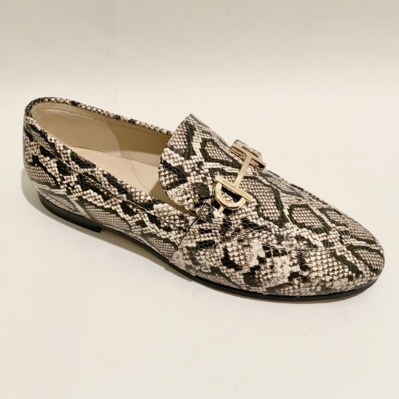 COLE HAAN Modern Classics Bit Loafer Python Rama Printed Leather Flat Shoes 9 - Picture 9 of 12